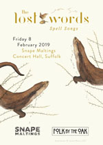 Spell Songs tour poster - Snape Maltings, Suffolk