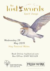Spell Songs tour poster - Hay Festival Wales